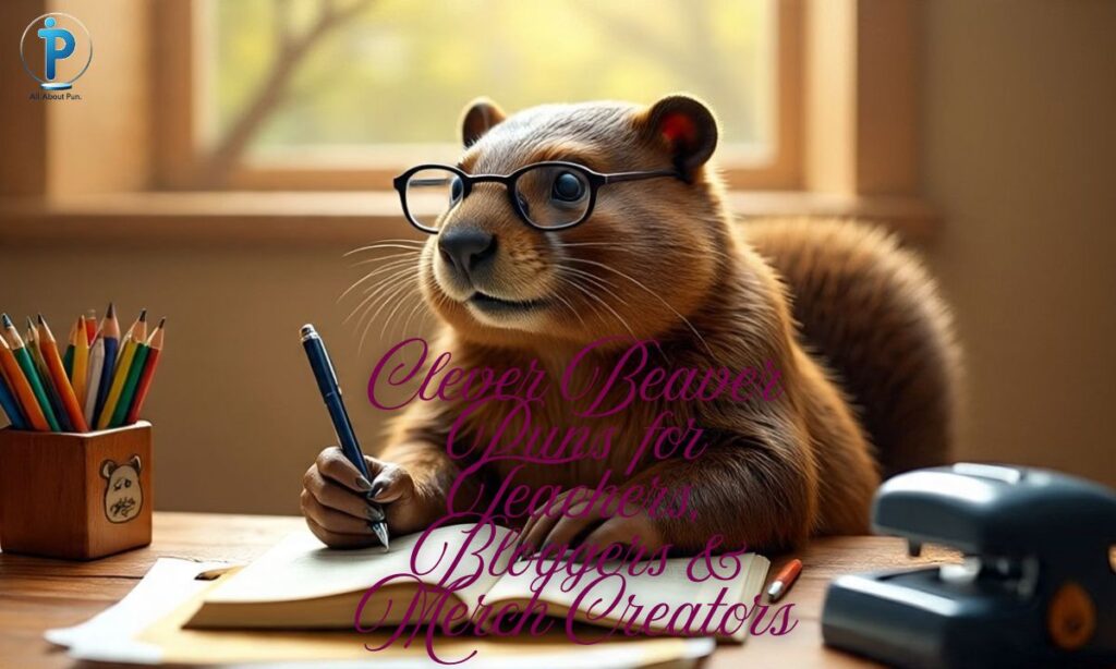 Clever Beaver Puns for Teachers, Bloggers & Merch Creators