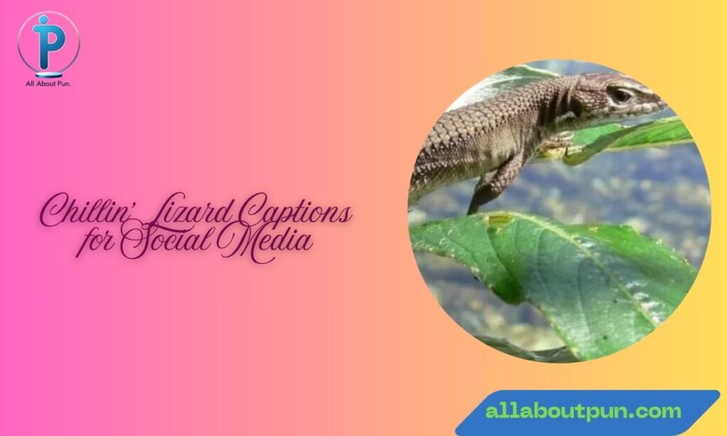 Chillin' Lizard Captions for Social Media