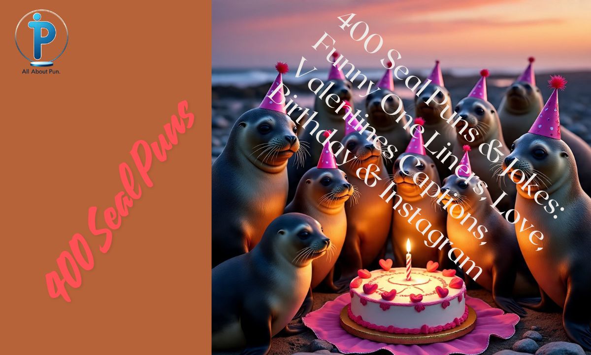 400 Seal Puns & Jokes Funny One Liners, Love, Valentines Captions, Birthday & Instagram