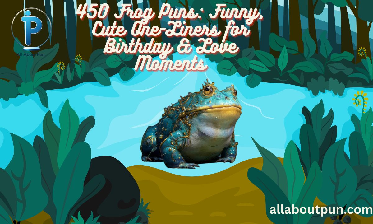 450 Frog Puns: Funny, Cute One-Liners for Birthday & Love Moments