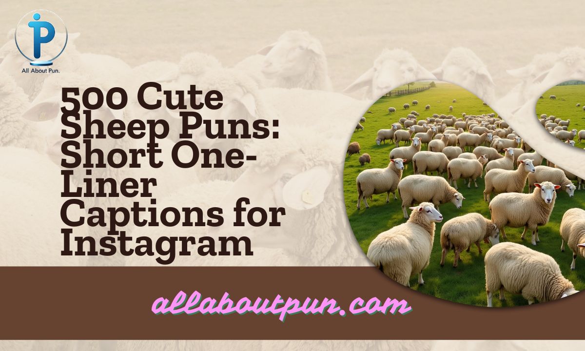500 Cute Sheep Puns: Short One-Liner Captions for Instagram