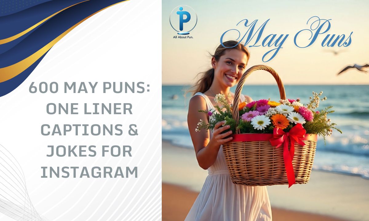 600 May Puns One Liner Captions & Jokes For Instagram
