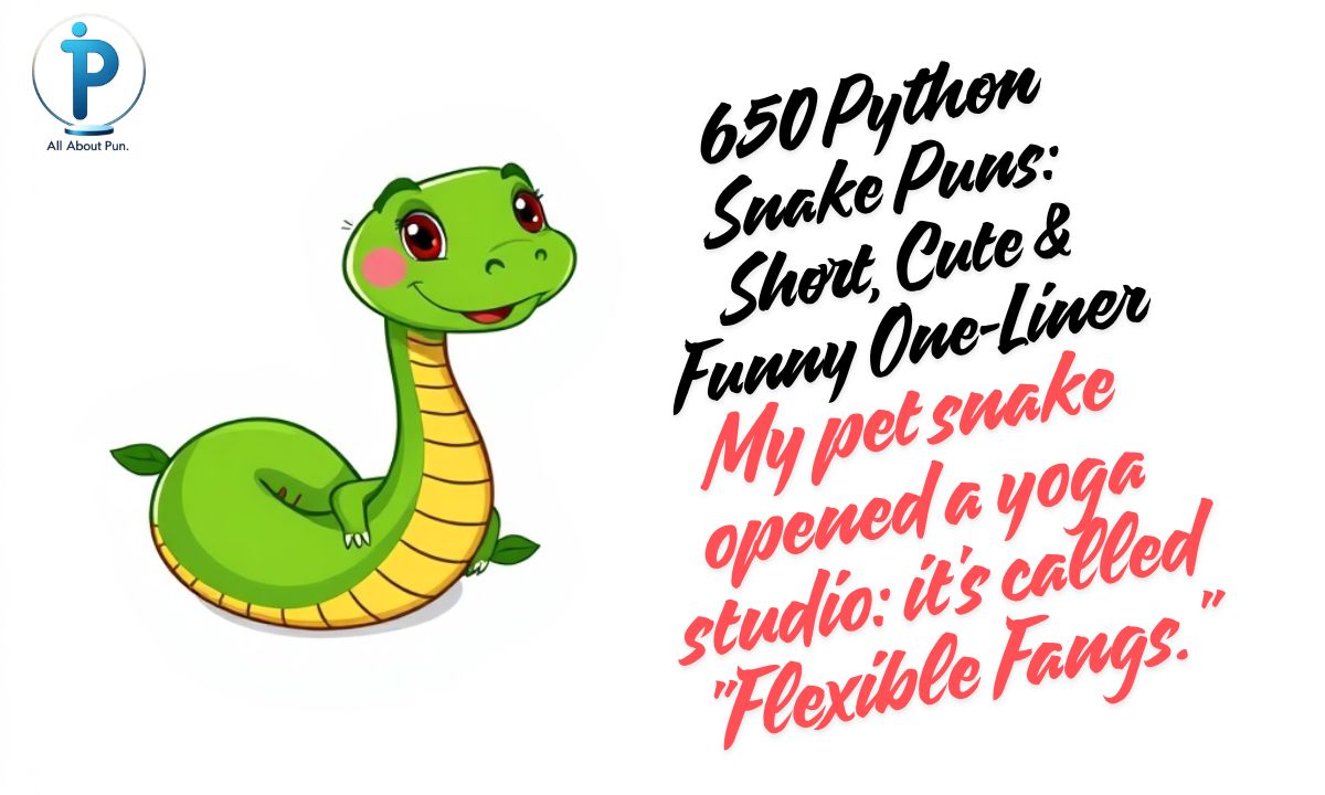 650 Python Snake Puns Short, Cute & Funny One-Liners